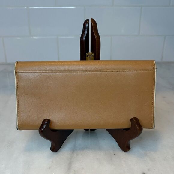 Coach Wallet Leather Vintage Tan Full Sized Bifold Designer Clutch - Picture 4 of 16